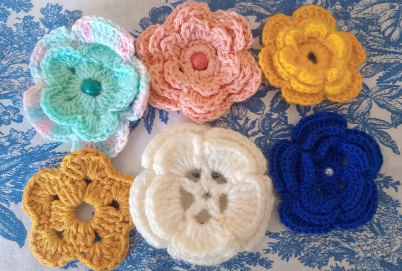 flores tejidas