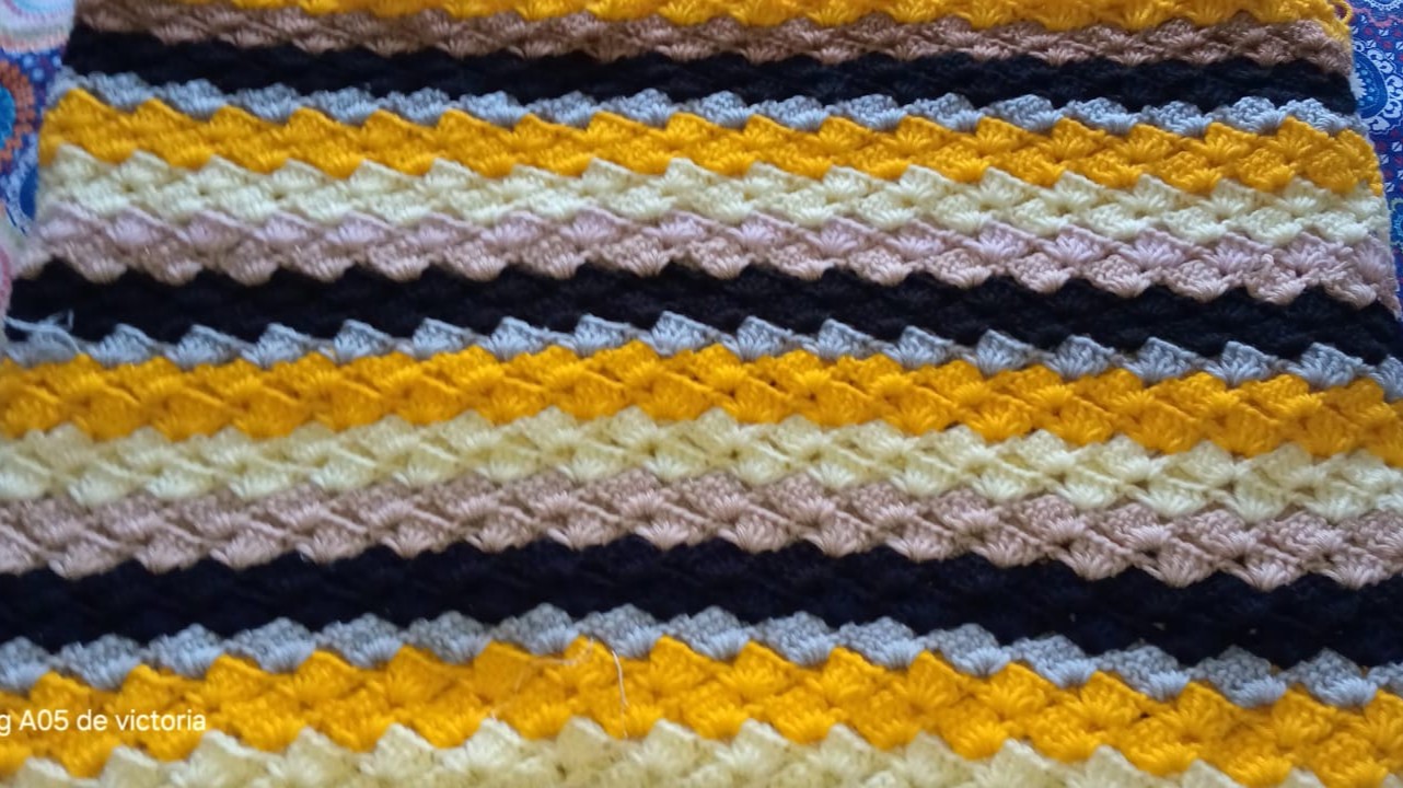 pie de cama tejido